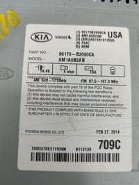 2014-2016 Kia Soul Radio AM FM Cd Player Receiver Replacement P/N:96170B2090CA AM1A0B2AN Fits Fits 2014 2015 2016 OEM Used A
