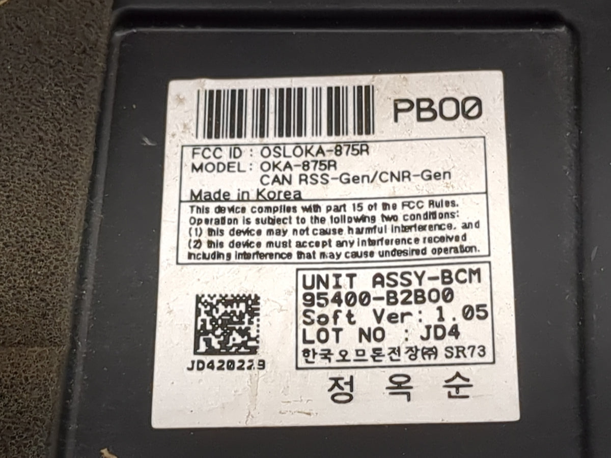 2014-2016 Kia Soul Body Control Module Bcm 1503169 - Oemusedautoparts1.com