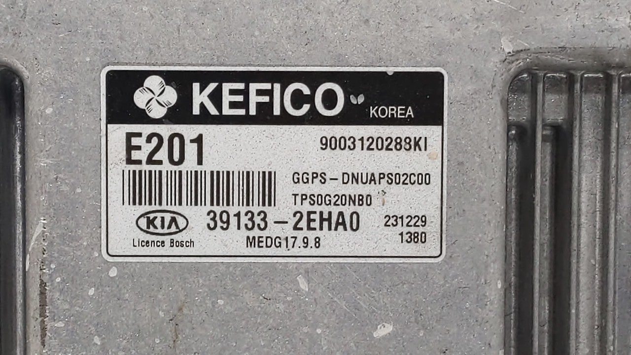 2014 Kia Soul PCM Engine Control Computer ECU ECM PCU OEM P/N:39131-2EHA0 39133-2EHA0 Fits OEM Used Auto Parts - Oemusedauto