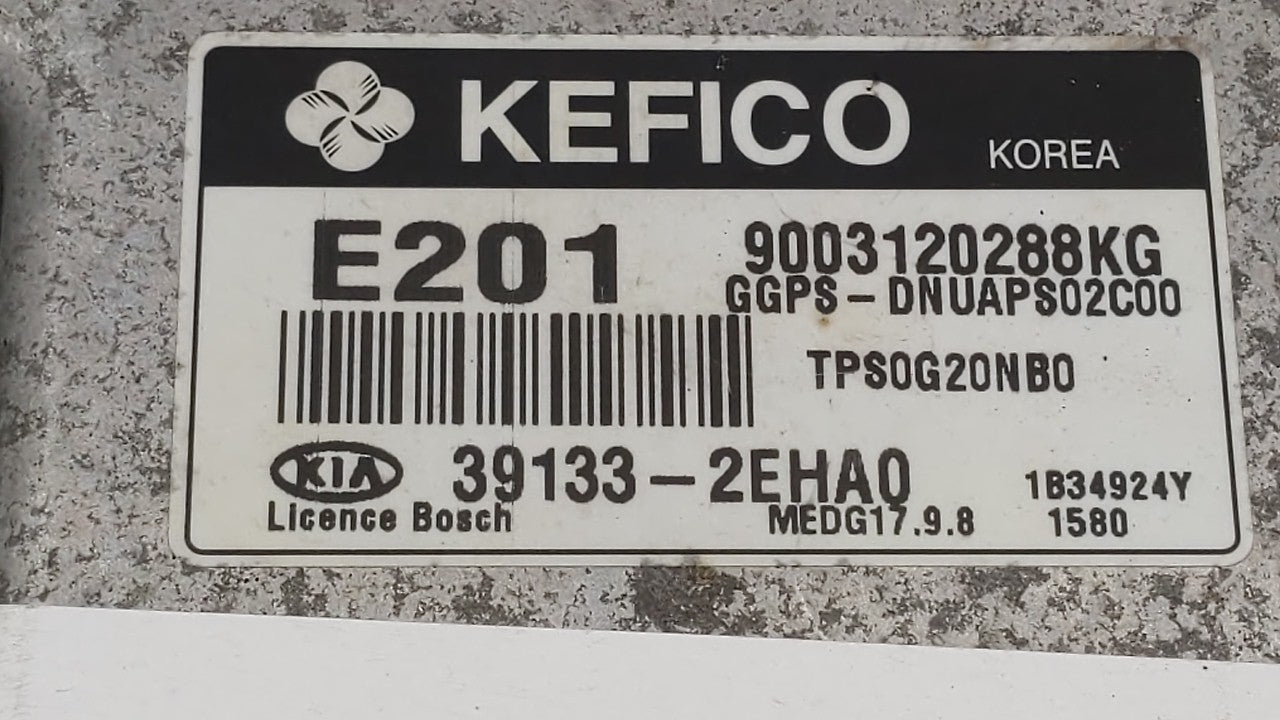 2014 Kia Soul PCM Engine Control Computer ECU ECM PCU OEM P/N:39133-2EHA0 39132-2EHA0, 39130-2GKR1, 39100-2GKR1 Fits OEM Use