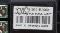 2014 Kia Soul Fusebox Fuse Box Panel Relay Module P/N:91950-B2090 91950-B2050 Fits OEM Used Auto Parts - Oemusedautoparts1.c