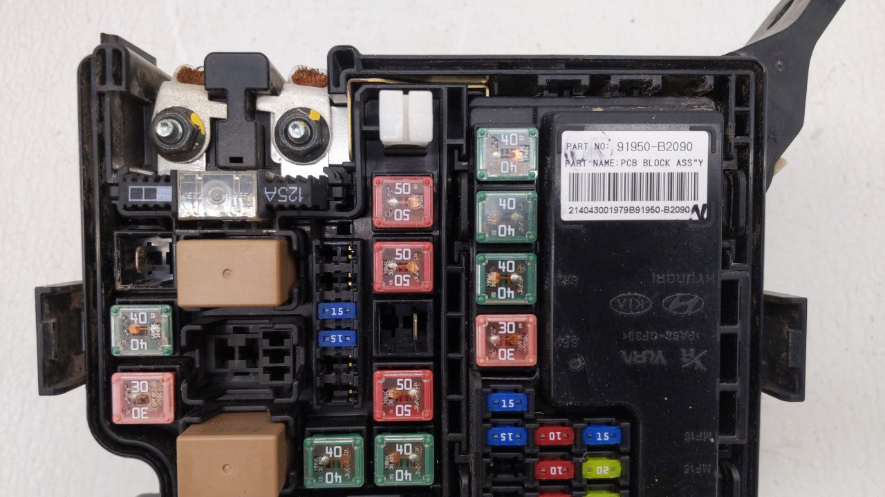 2014 Kia Soul Fusebox Fuse Box Panel Relay Module P/N:91950-B2050 Fits OEM Used Auto Parts - Oemusedautoparts1.com