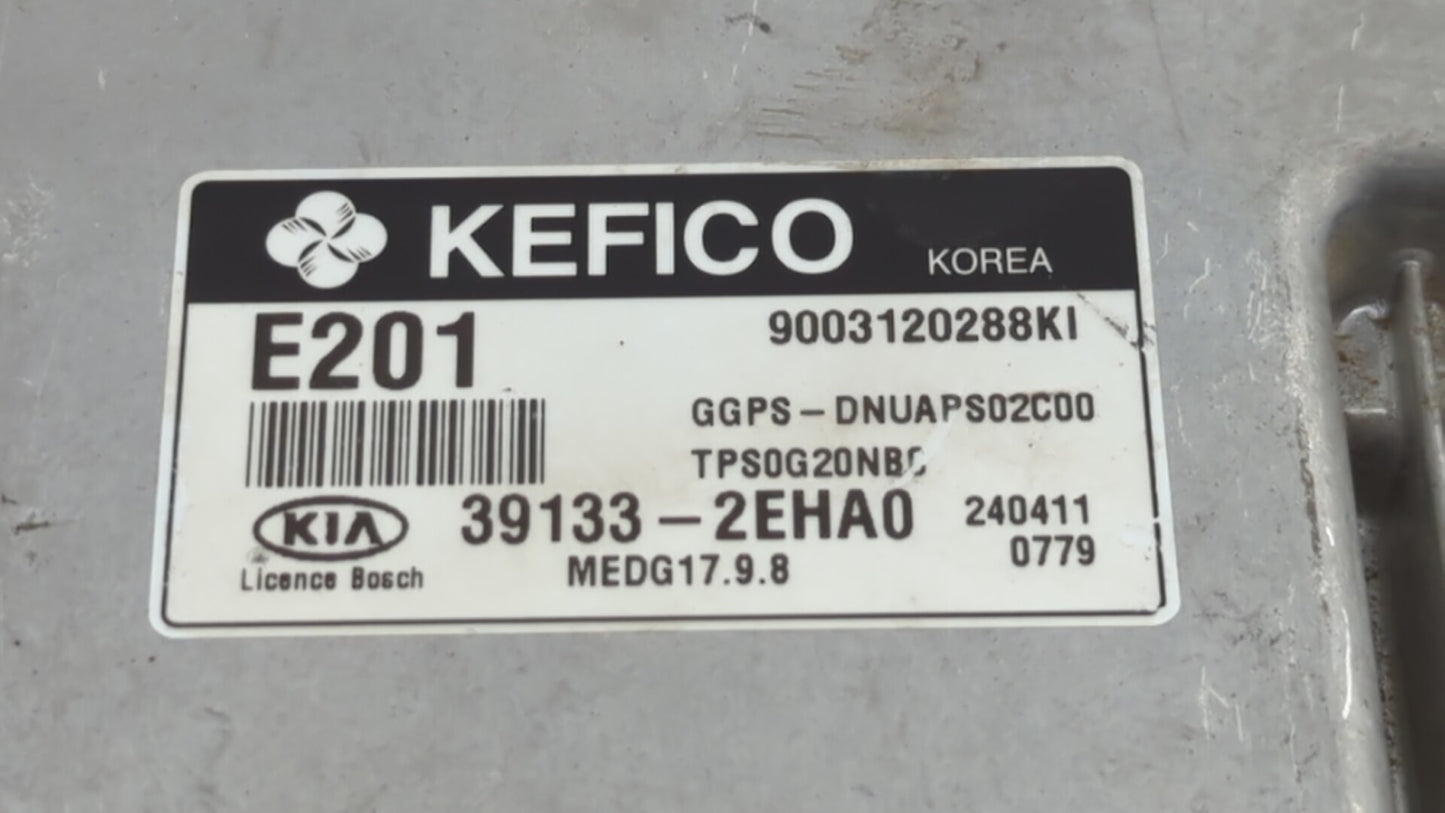 2014 Kia Soul PCM Engine Control Computer ECU ECM PCU OEM P/N:39133-2EHA0 Fits OEM Used Auto Parts - Oemusedautoparts1.com