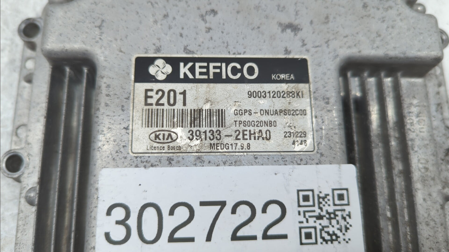 2014 Kia Soul PCM Engine Control Computer ECU ECM PCU OEM P/N:39133-2EHA0 Fits OEM Used Auto Parts - Oemusedautoparts1.com