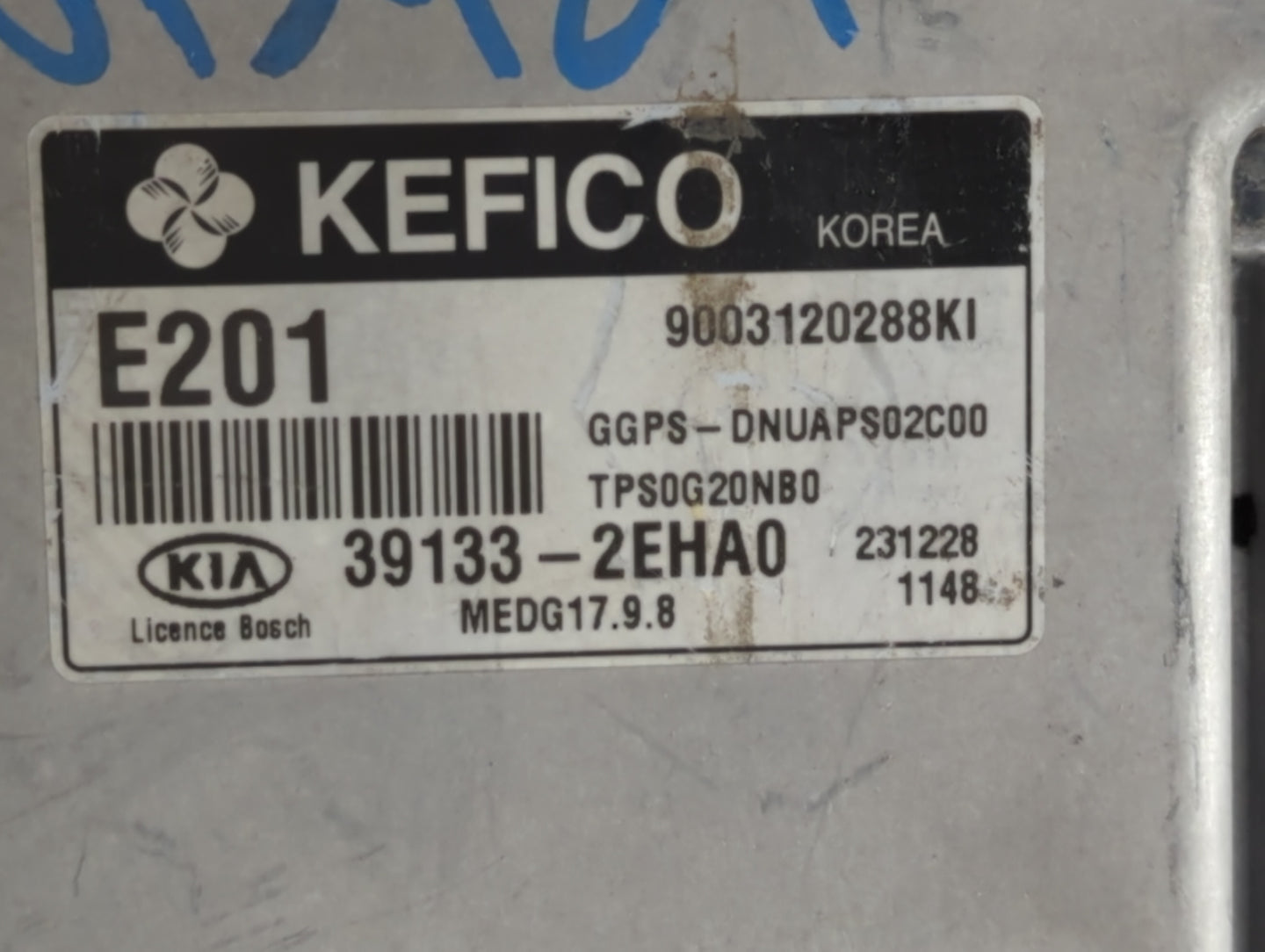 2014 Kia Soul PCM Engine Control Computer ECU ECM PCU OEM P/N:39131-2EHA0 39133-2EHA0, 39132-2EHA0, 39130-2GKR1, 39100-2GKR1