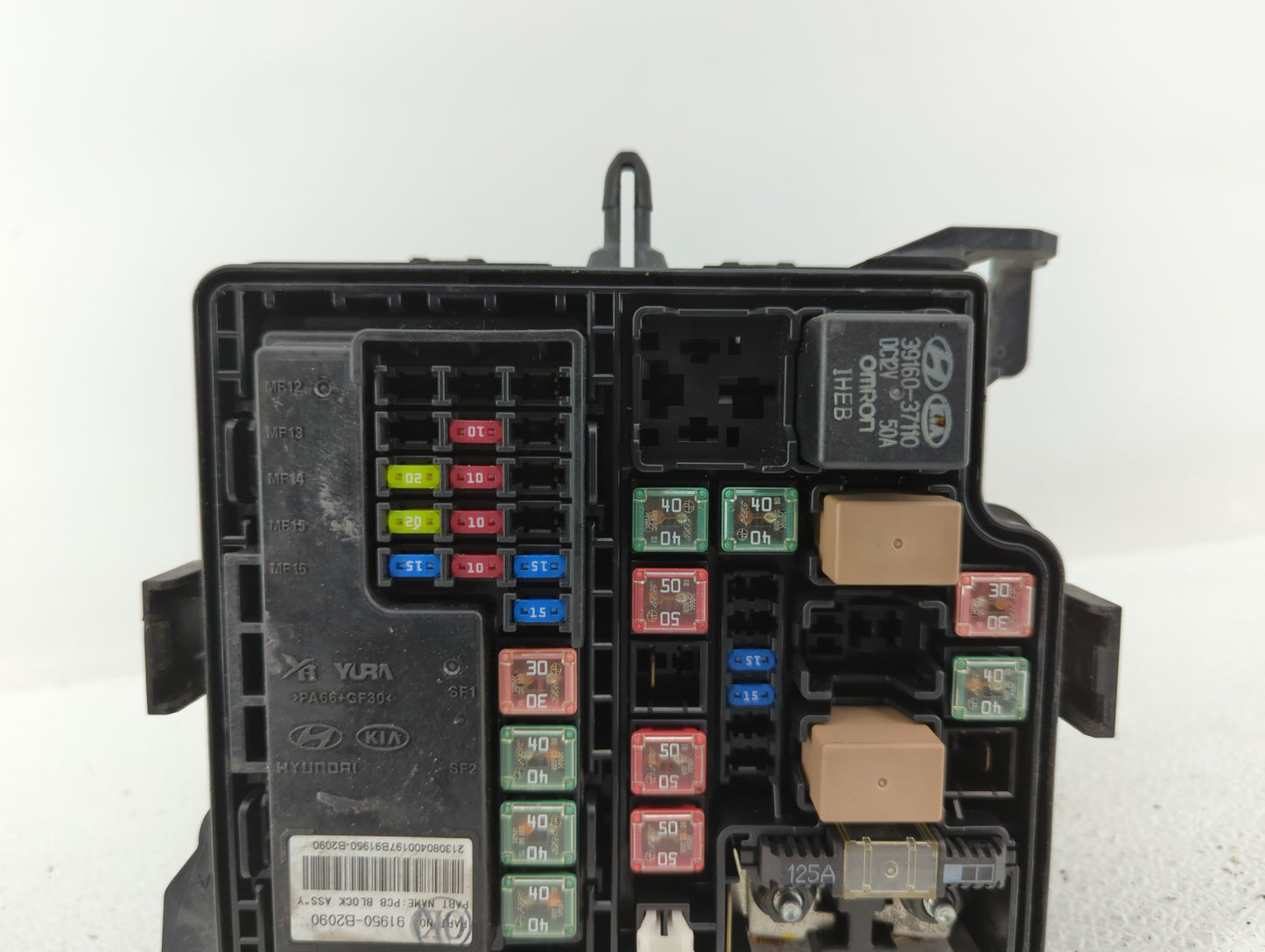 2014 Kia Soul Fusebox Fuse Box Panel Relay Module P/N:91950-B2050 Fits OEM Used Auto Parts - Oemusedautoparts1.com