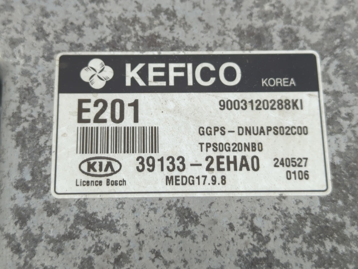 2014 Kia Soul PCM Engine Control Computer ECU ECM PCU OEM P/N:39133-2EHA0 39131-2EHA0 Fits OEM Used Auto Parts - Oemusedauto