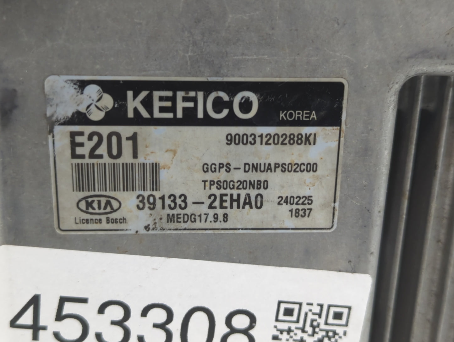 2014 Kia Soul PCM Engine Control Computer ECU ECM PCU OEM P/N:39133-2EHA0 39131-2EHA0, 39132-2EHA0, 39130-2GKR1, 39100-2GKR1