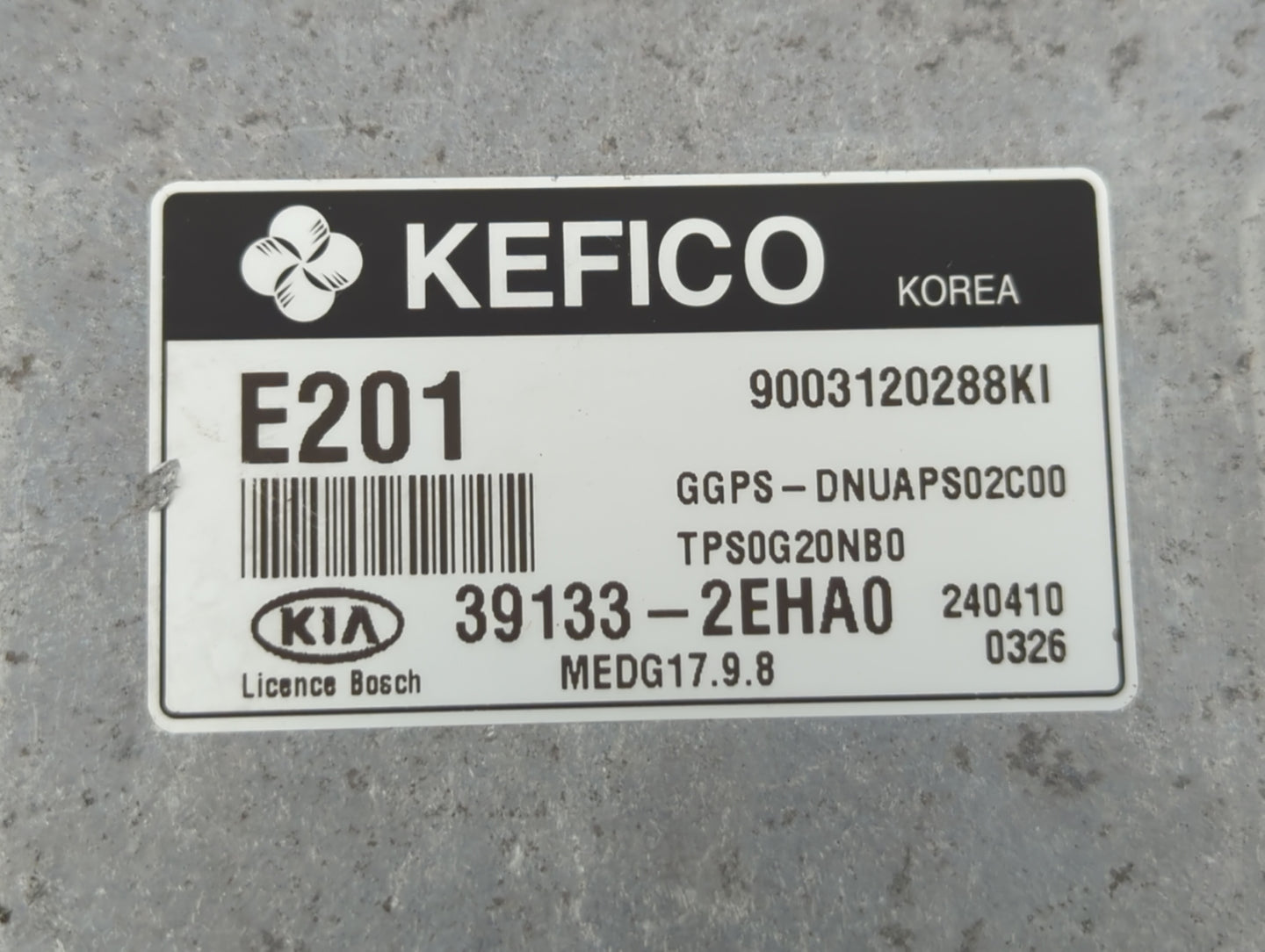 2014 Kia Soul PCM Engine Control Computer ECU ECM PCU OEM P/N:39133-2EHA0 39131-2EHA0 Fits OEM Used Auto Parts - Oemusedauto