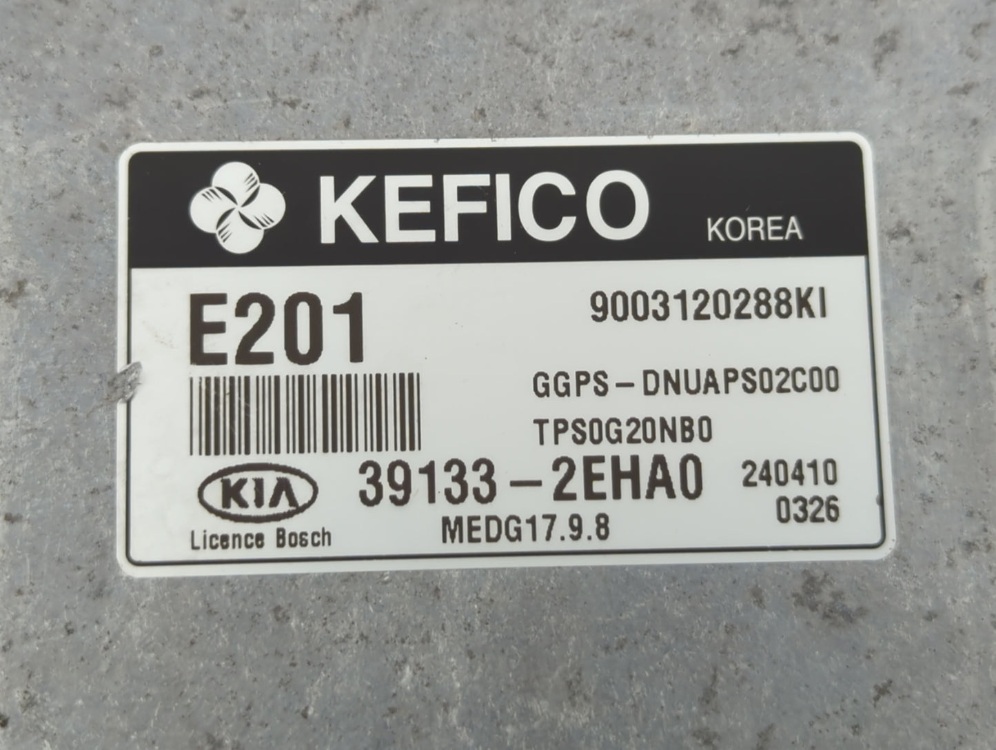 2014 Kia Soul PCM Engine Control Computer ECU ECM PCU OEM P/N:39133-2EHA0 39131-2EHA0 Fits OEM Used Auto Parts - Oemusedauto