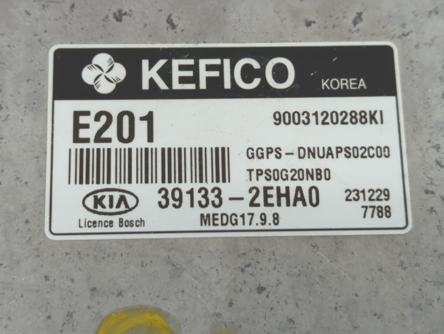 2014 Kia Soul PCM Engine Control Computer ECU ECM PCU OEM P/N:39133-2EHA0 39131-2EHA0 Fits OEM Used Auto Parts - Oemusedauto