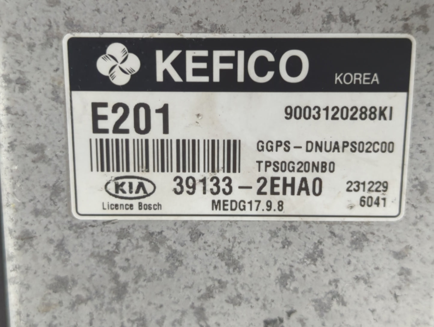 2014 Kia Soul PCM Engine Control Computer ECU ECM PCU OEM P/N:39133-2EHA0 39132-2EHA7, 39131-2EHA0, 39132-2EHA0, 39130-2GKR1