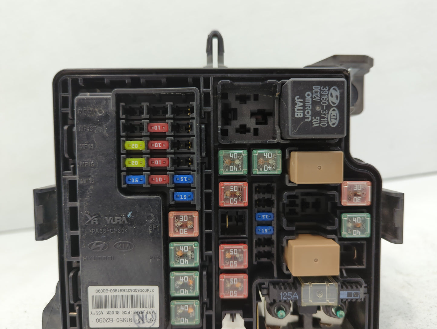 2014 Kia Soul Fusebox Fuse Box Panel Relay Module P/N:91950-B2050 Fits OEM Used Auto Parts - Oemusedautoparts1.com