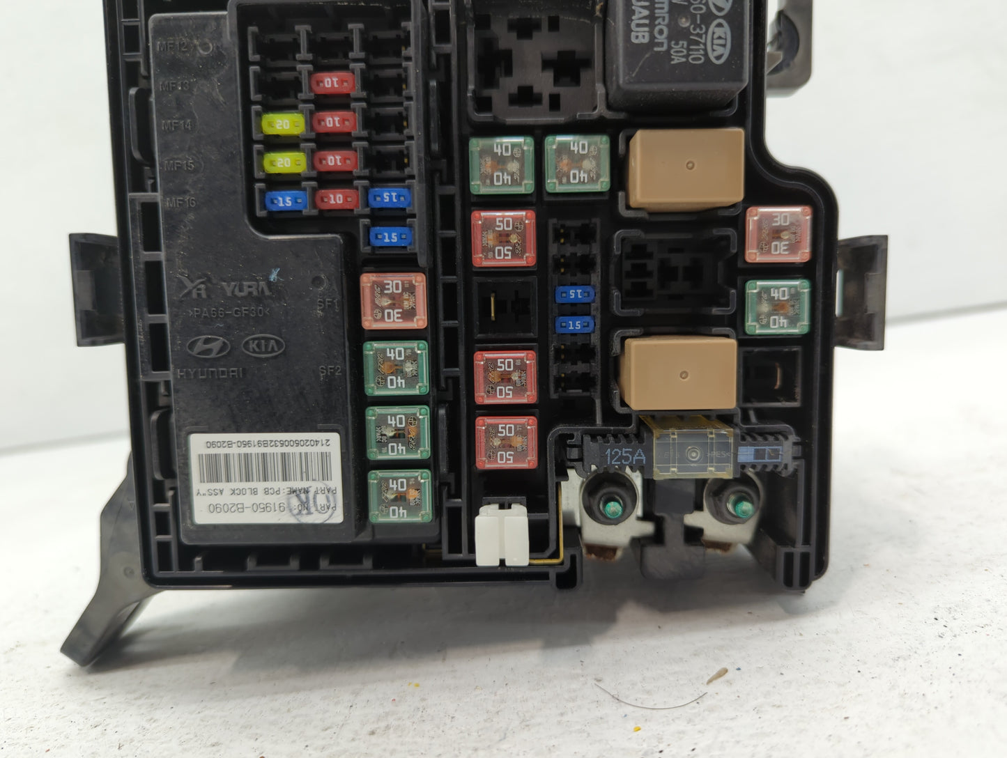2014 Kia Soul Fusebox Fuse Box Panel Relay Module P/N:91950-B2050 Fits OEM Used Auto Parts - Oemusedautoparts1.com