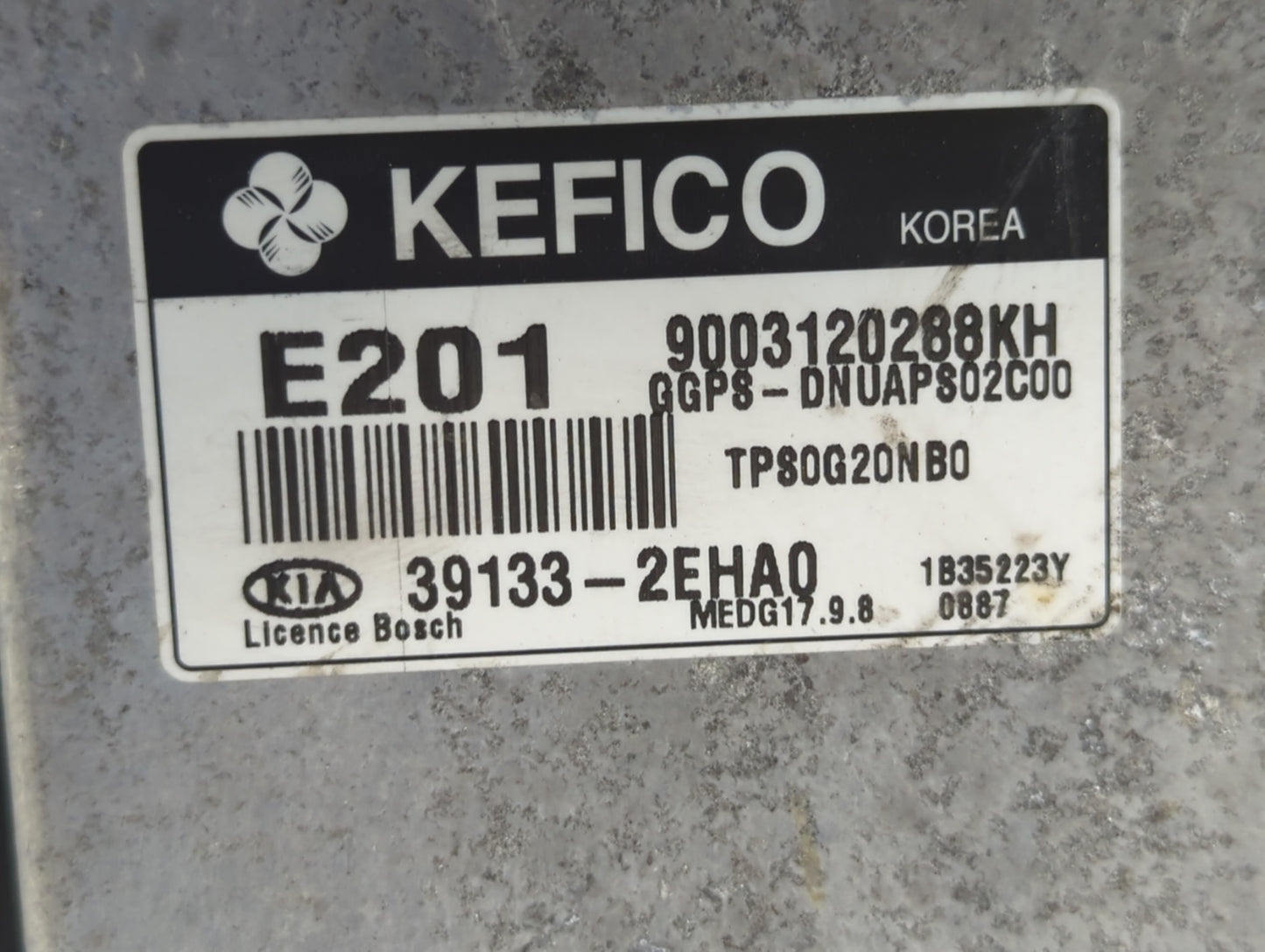 2014 Kia Soul PCM Engine Control Computer ECU ECM PCU OEM P/N:39133-2EHA0 39131-2EHA0 Fits OEM Used Auto Parts - Oemusedauto