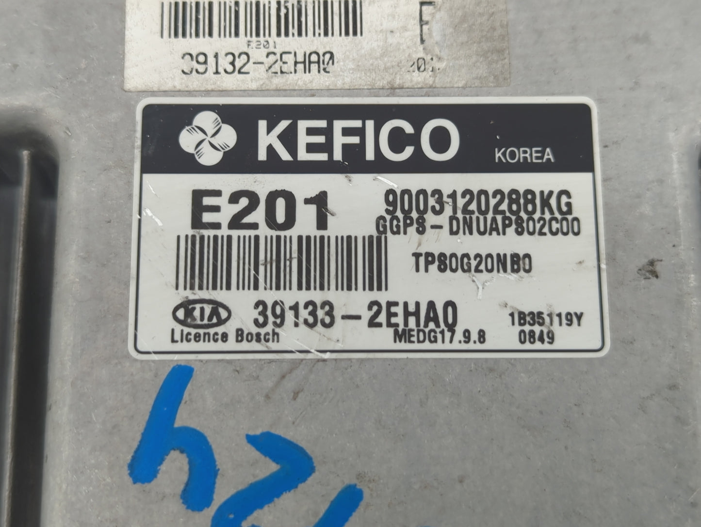 2014 Kia Soul PCM Engine Control Computer ECU ECM PCU OEM P/N:39133-2EHA0 39132-2EHA7, 39131-2EHA0, 39132-2EHA0, 39130-2GKR1