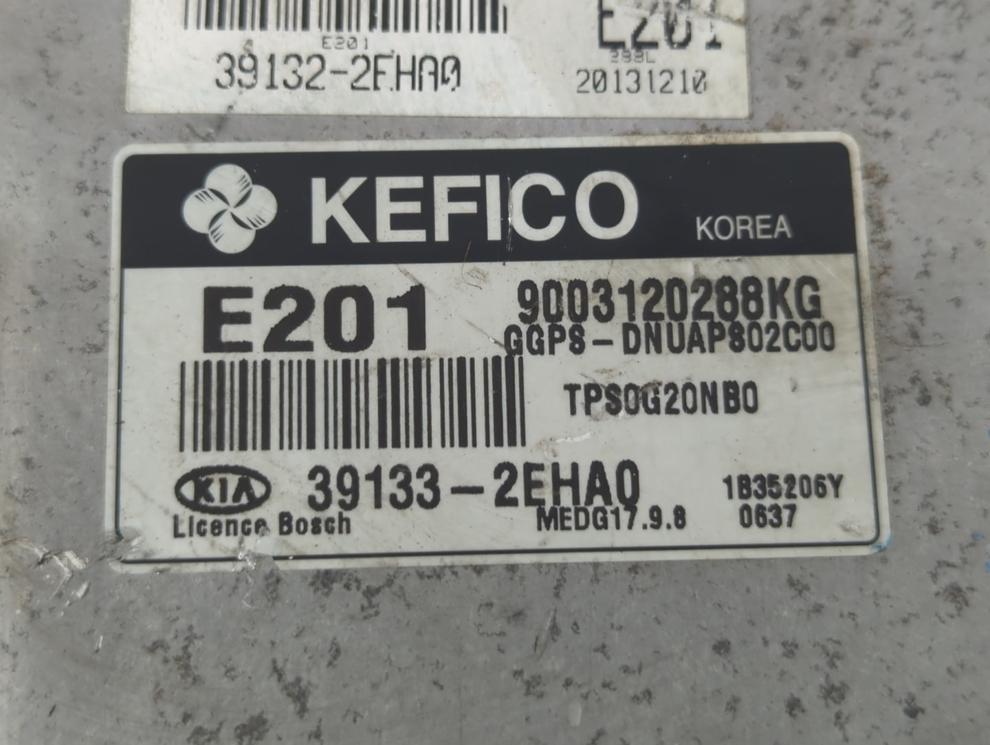 2014 Kia Soul PCM Engine Control Computer ECU ECM PCU OEM P/N:39133-2EHA0 39132-2EHA7, 39131-2EHA0, 39132-2EHA0, 39130-2GKR1