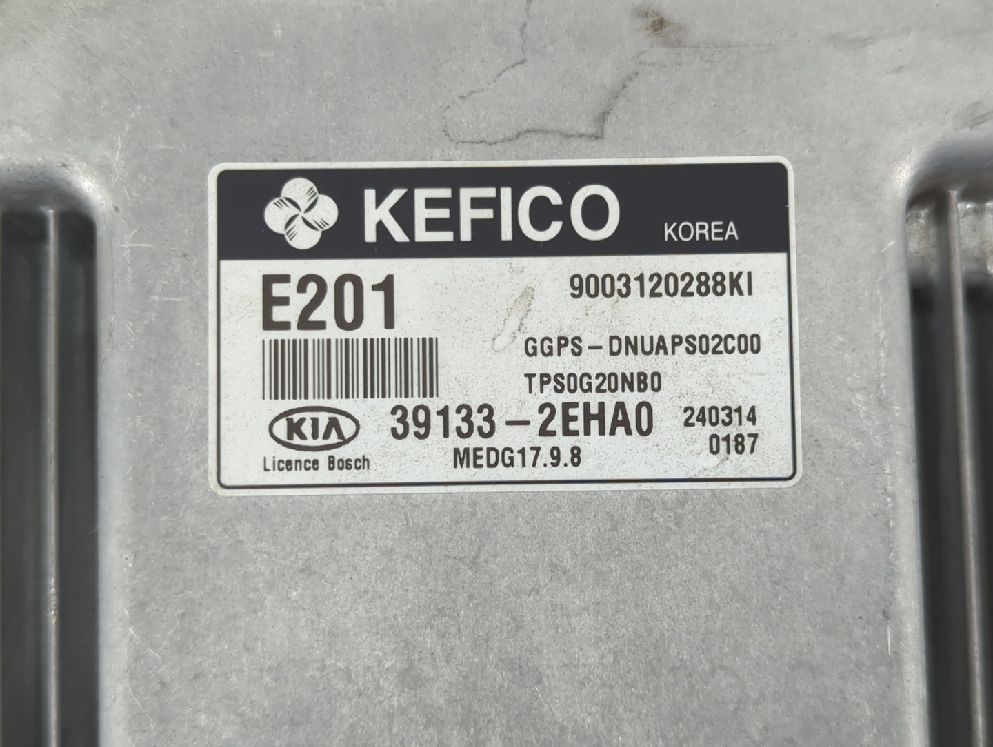 2014 Kia Soul PCM Engine Control Computer ECU ECM PCU OEM P/N:39133-2EHA0 39132-2EHA7, 39131-2EHA0, 39132-2EHA0, 39130-2GKR1