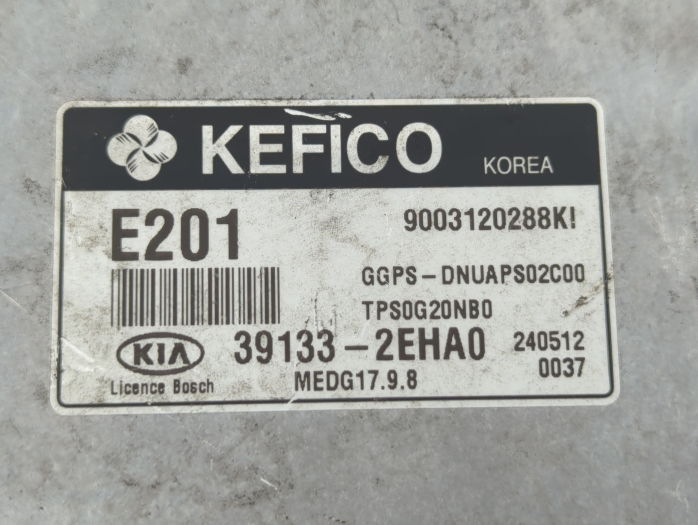 2014 Kia Soul PCM Engine Control Computer ECU ECM PCU OEM P/N:39133-2EHA0 39132-2EHA7, 39131-2EHA0, 39132-2EHA0, 39130-2GKR1