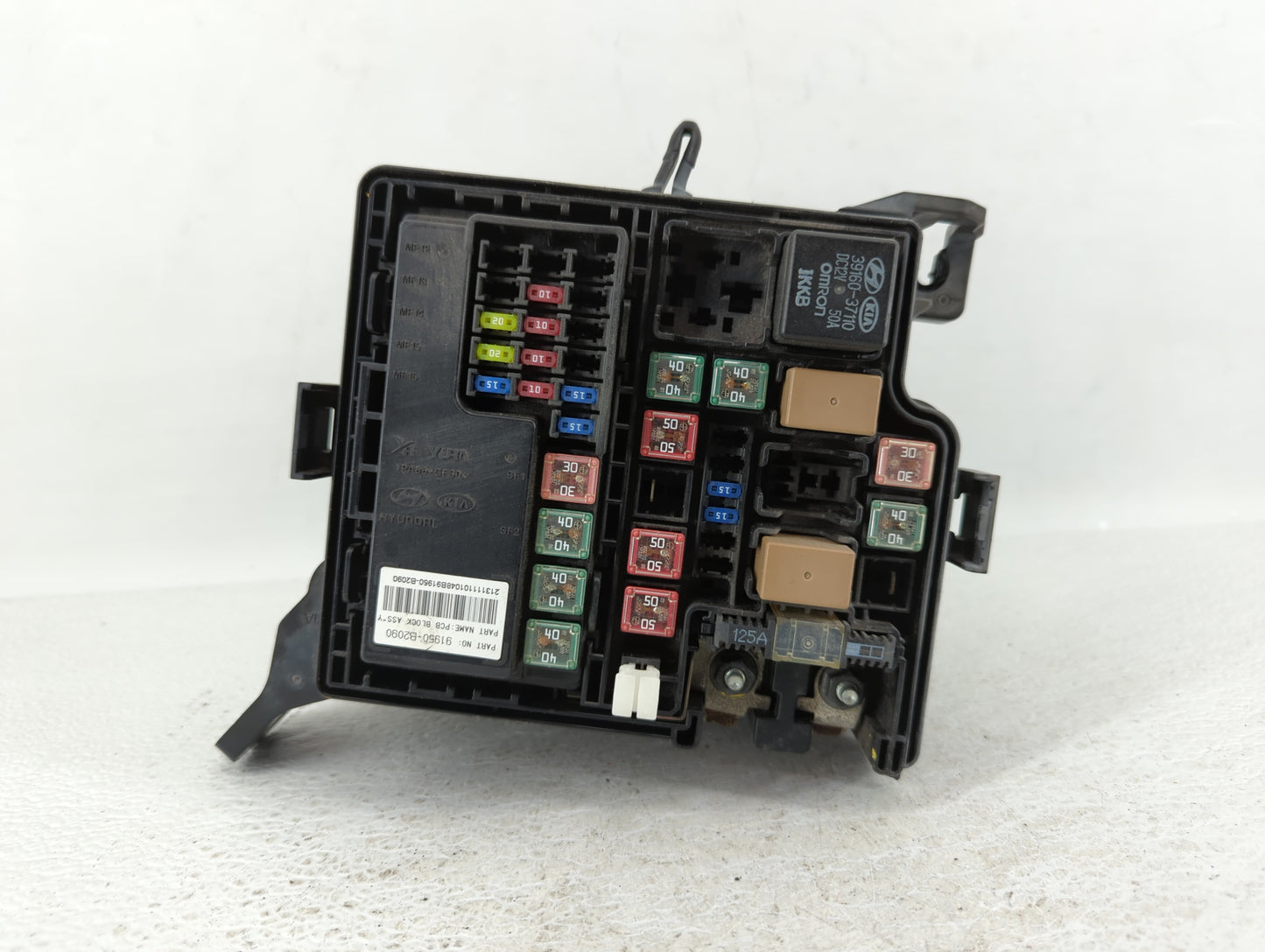2014 Kia Soul Fusebox Fuse Box Panel Relay Module P/N:91950-B2050 Fits OEM Used Auto Parts - Oemusedautoparts1.com
