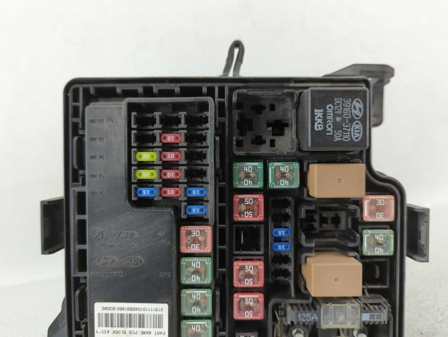 2014 Kia Soul Fusebox Fuse Box Panel Relay Module P/N:91950-B2050 Fits OEM Used Auto Parts - Oemusedautoparts1.com