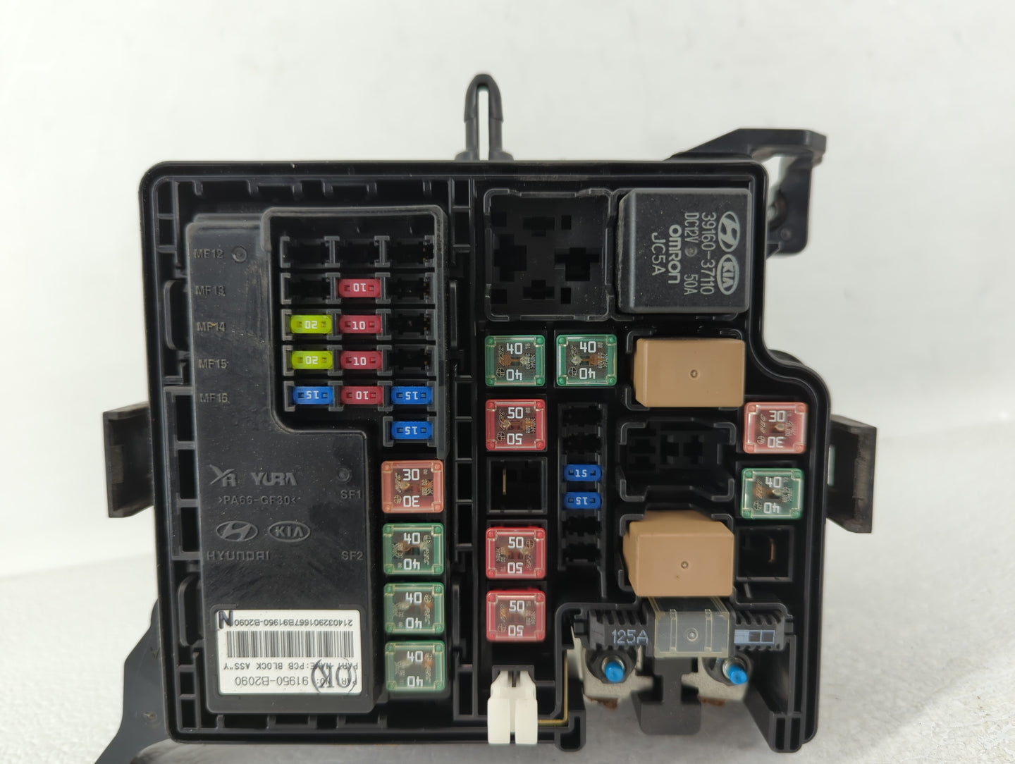 2014 Kia Soul Fusebox Fuse Box Panel Relay Module P/N:91950-B2050 Fits OEM Used Auto Parts - Oemusedautoparts1.com