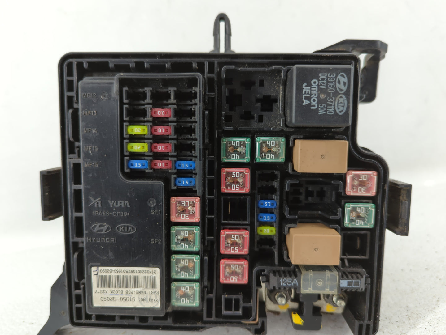 2014 Kia Soul Fusebox Fuse Box Panel Relay Module P/N:91950-B2050 Fits OEM Used Auto Parts - Oemusedautoparts1.com