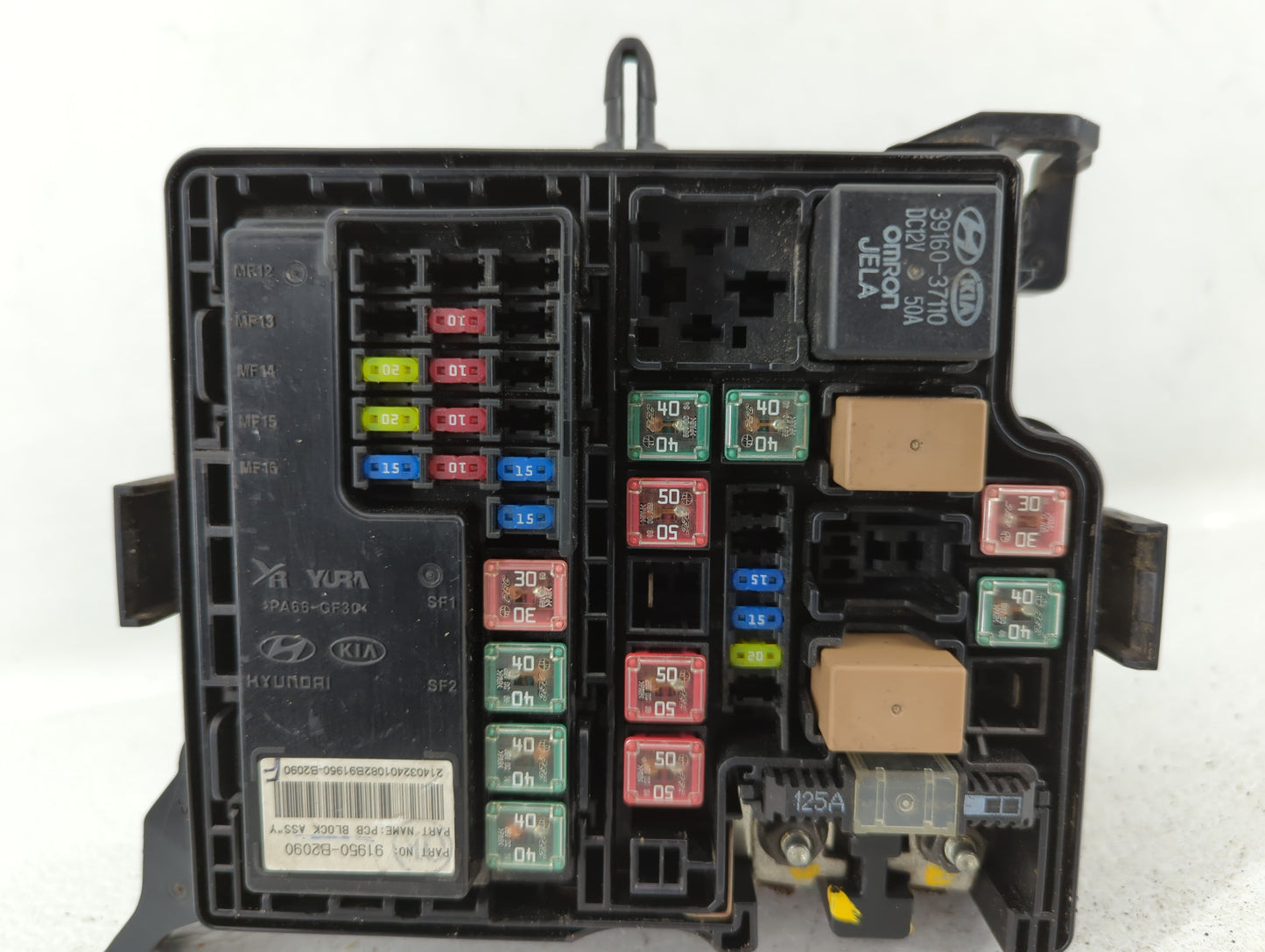 2014 Kia Soul Fusebox Fuse Box Panel Relay Module P/N:91950-B2050 Fits OEM Used Auto Parts - Oemusedautoparts1.com