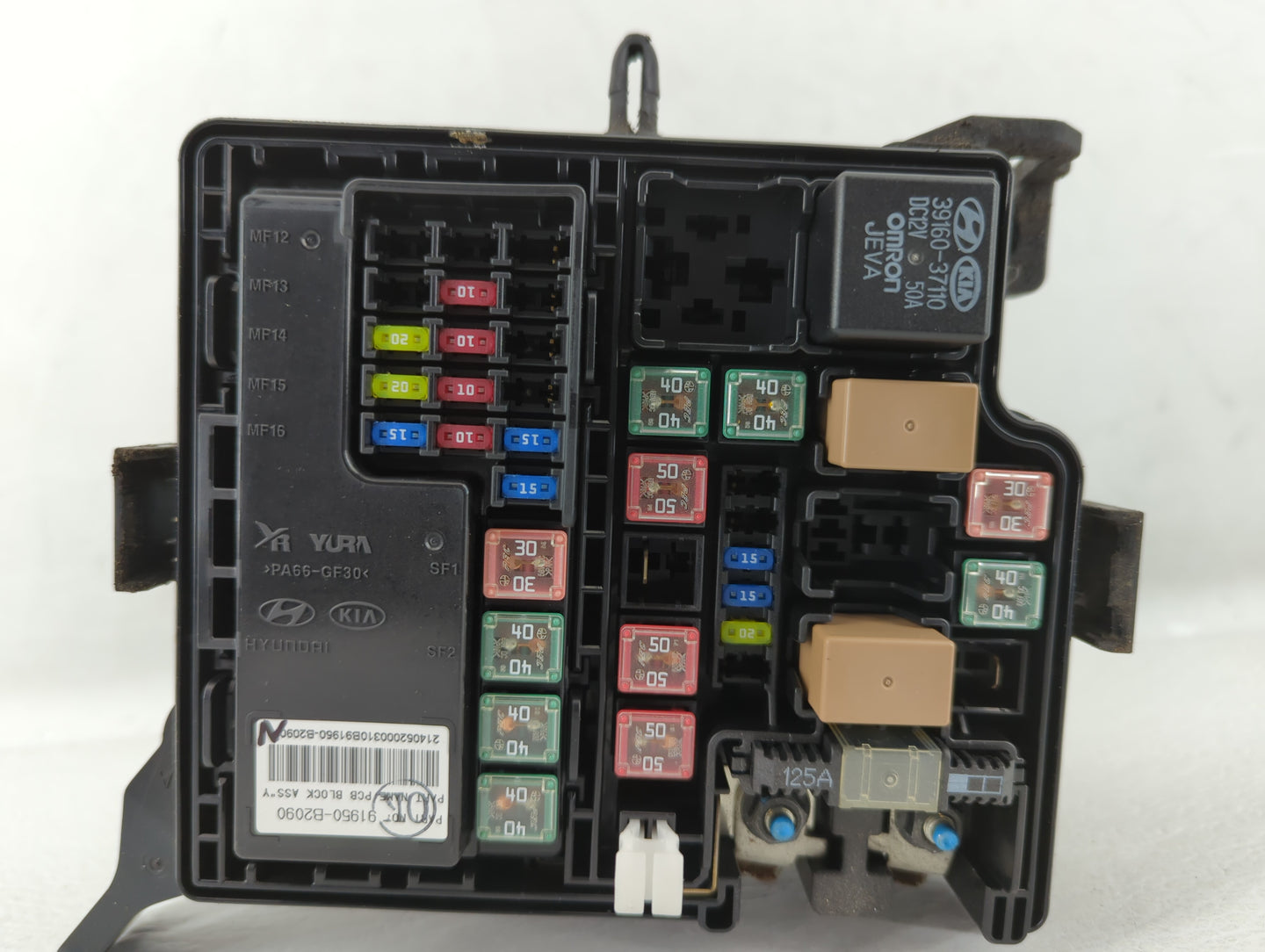 2014 Kia Soul Fusebox Fuse Box Panel Relay Module P/N:91950-B2050 Fits OEM Used Auto Parts - Oemusedautoparts1.com