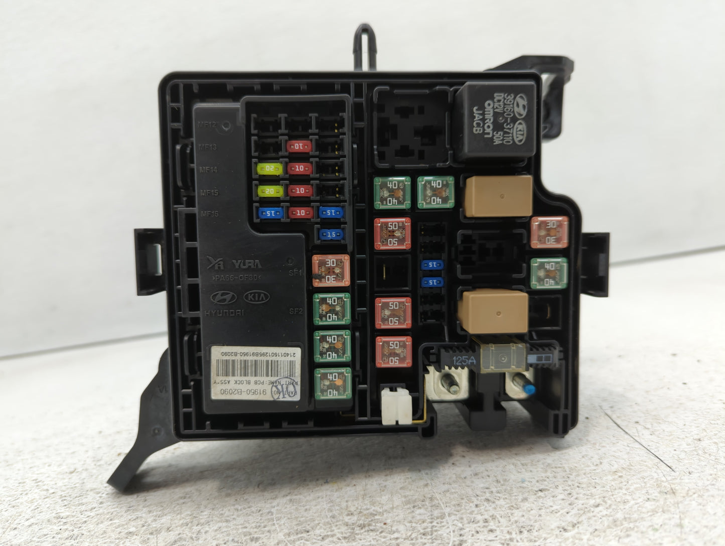 2014 Kia Soul Fusebox Fuse Box Panel Relay Module P/N:91950-B2050 Fits OEM Used Auto Parts - Oemusedautoparts1.com