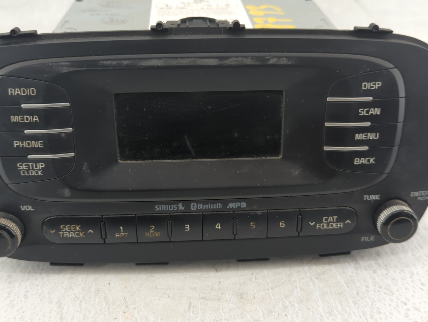 2014-2016 Kia Soul Radio AM FM Cd Player Receiver Replacement P/N:96170-B2090CA Fits Fits 2014 2015 2016 OEM Used Auto Parts