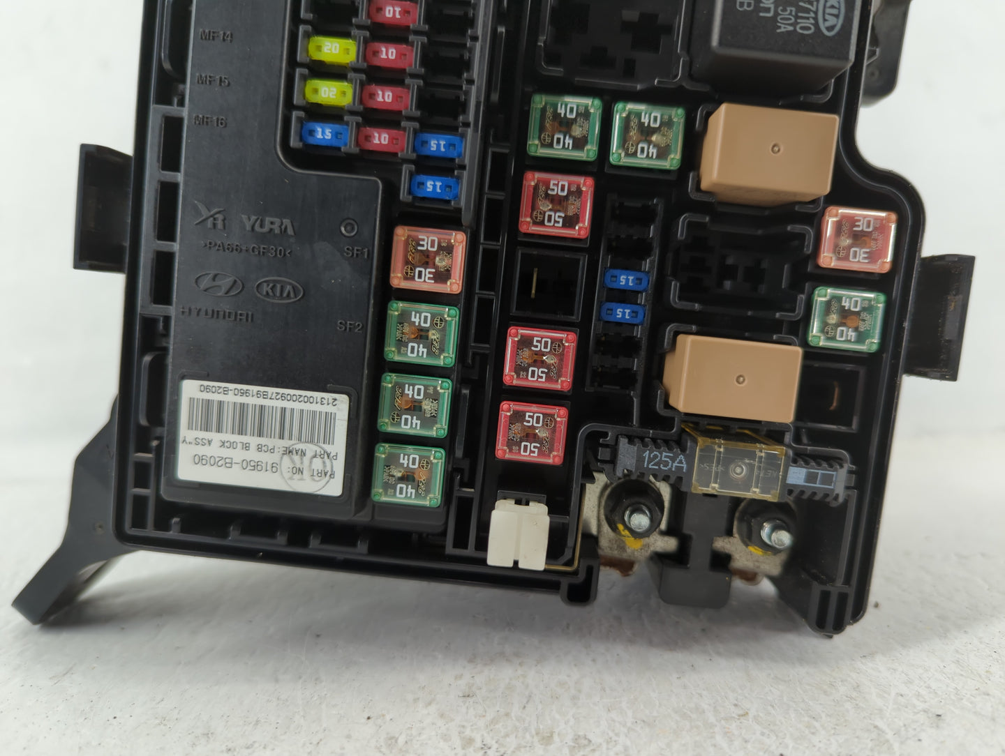 2014 Kia Soul Fusebox Fuse Box Panel Relay Module P/N:91950-B2050 Fits OEM Used Auto Parts - Oemusedautoparts1.com