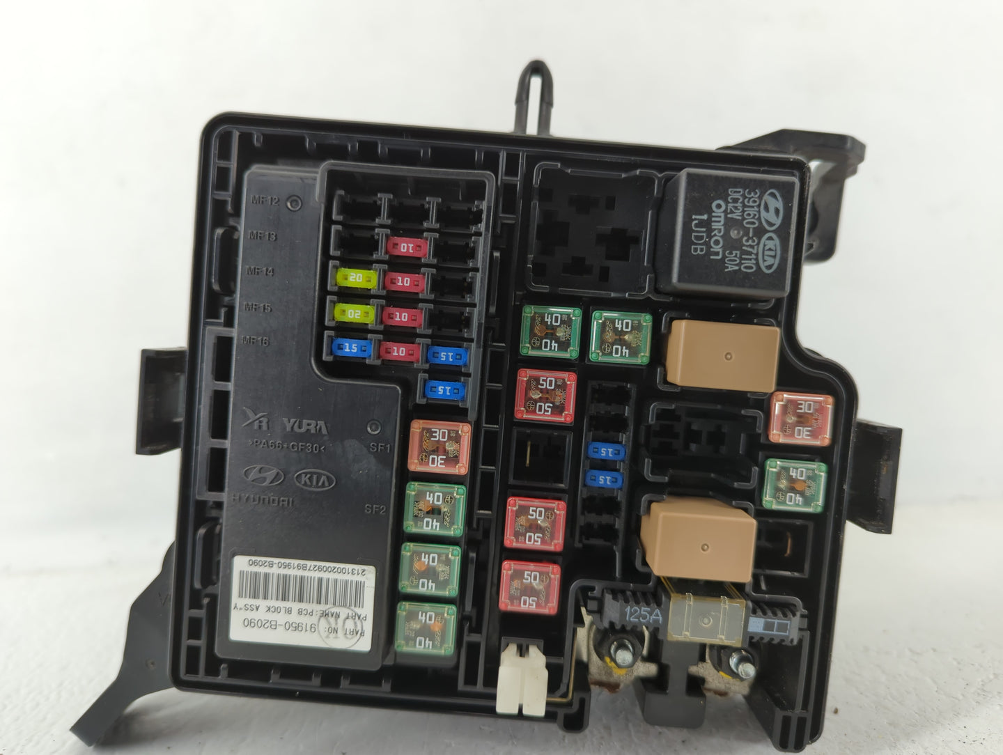2014 Kia Soul Fusebox Fuse Box Panel Relay Module P/N:91950-B2050 Fits OEM Used Auto Parts - Oemusedautoparts1.com
