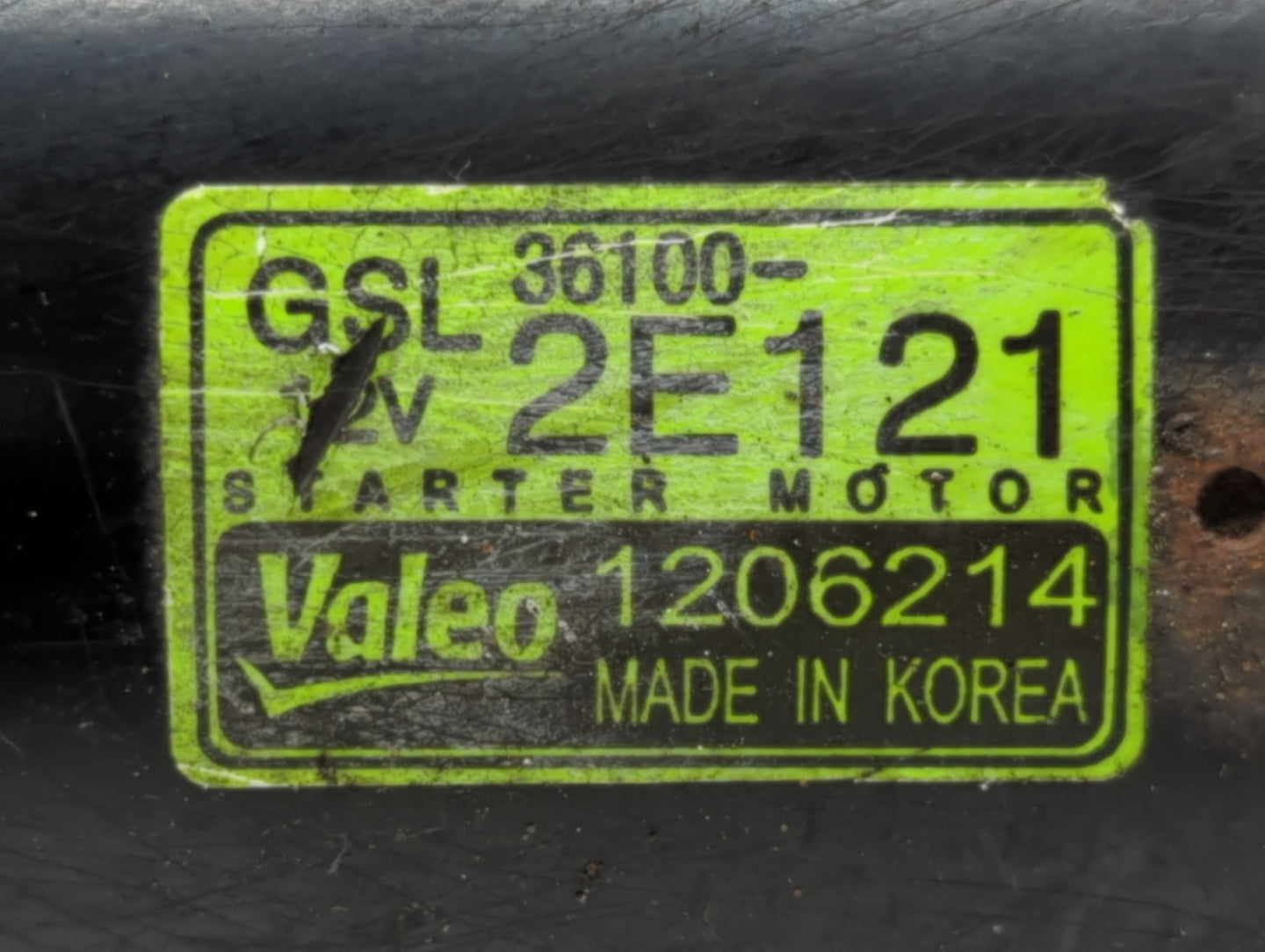 2014-2015 Kia Soul Car Starter Motor Solenoid OEM P/N:1206214 36100-2E121 Fits Fits 2014 2015 2016 OEM Used Auto Parts - Oem