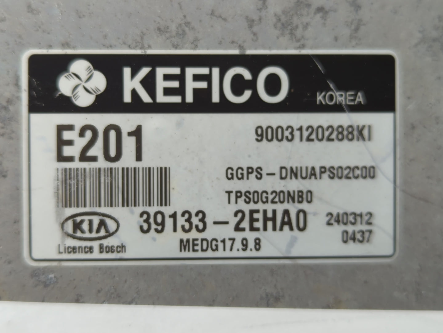 2014 Kia Soul PCM Engine Control Computer ECU ECM PCU OEM P/N:39131-2EHA0 39133-2EHA0 Fits OEM Used Auto Parts - Oemusedauto