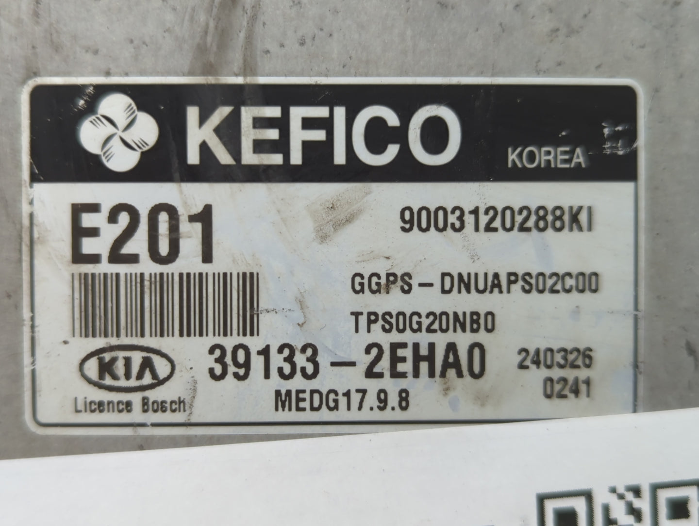 2014 Kia Soul PCM Engine Control Computer ECU ECM PCU OEM P/N:39133-2EHA0 Fits OEM Used Auto Parts - Oemusedautoparts1.com