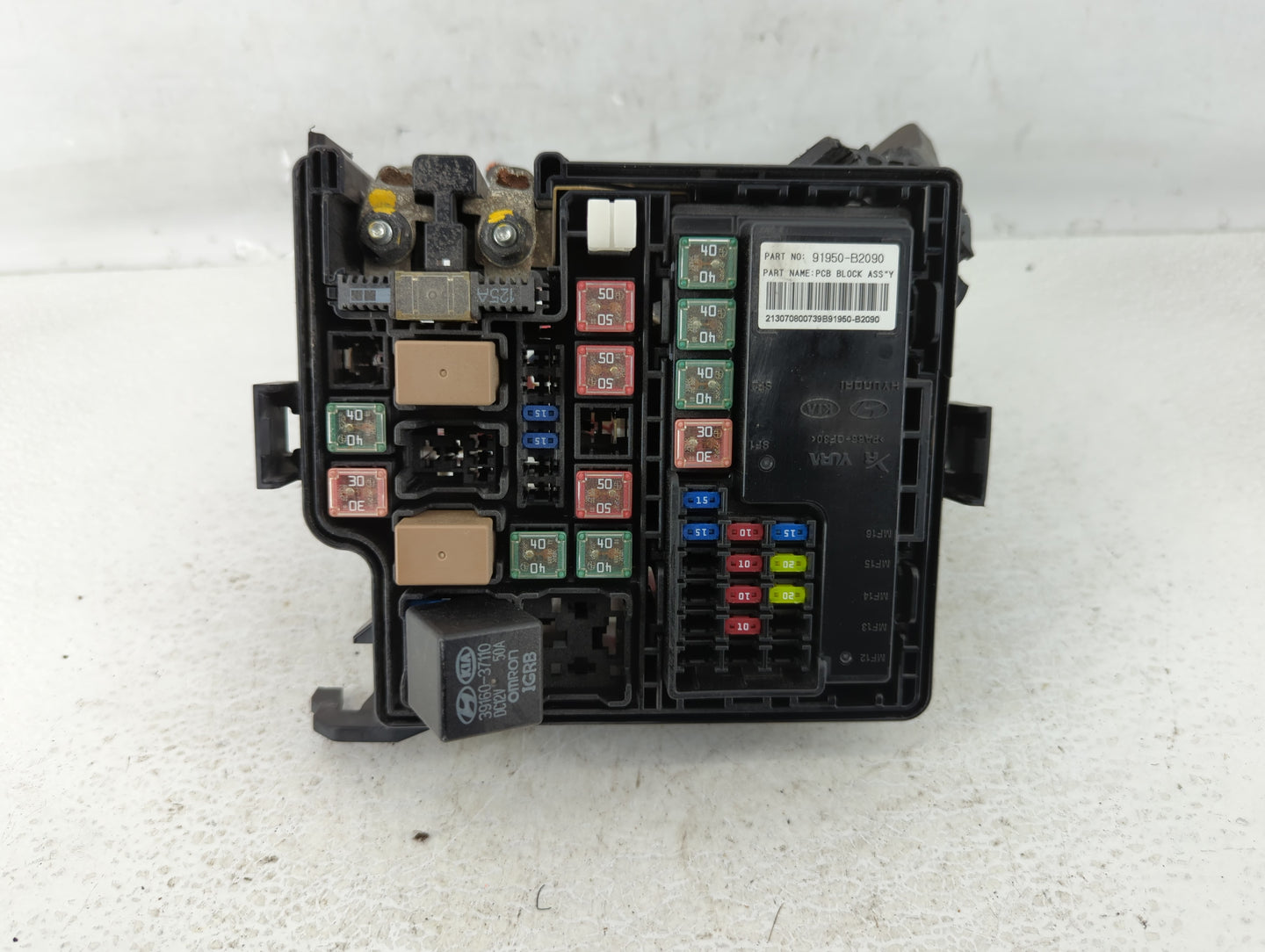 2014 Kia Soul Fusebox Fuse Box Panel Relay Module P/N:91950-B2050 Fits OEM Used Auto Parts - Oemusedautoparts1.com