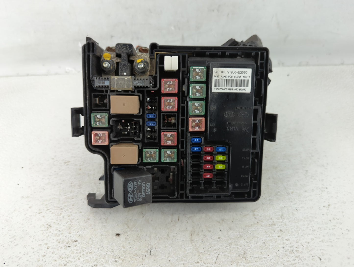 2014 Kia Soul Fusebox Fuse Box Panel Relay Module P/N:91950-B2050 Fits OEM Used Auto Parts - Oemusedautoparts1.com