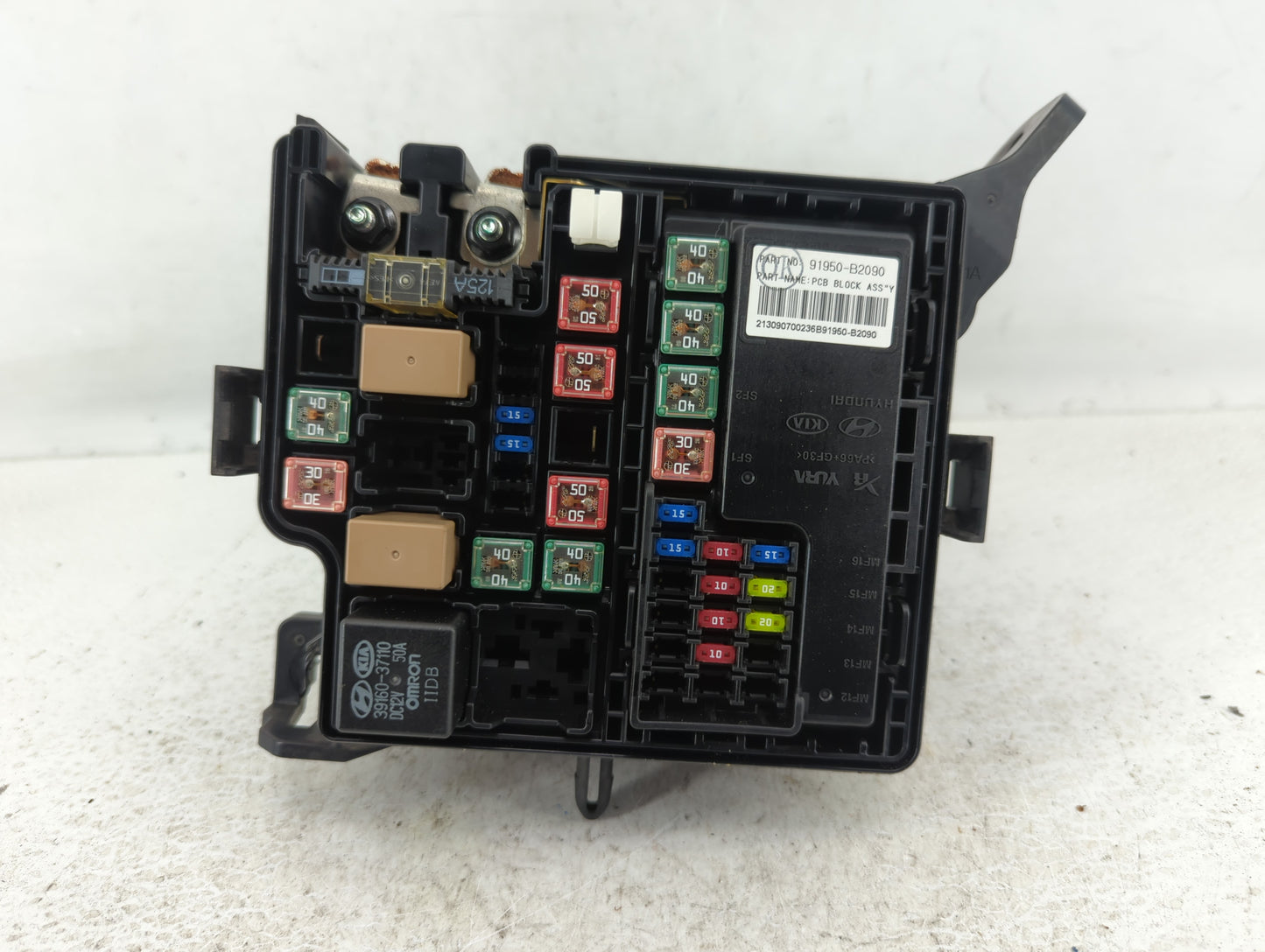 2014 Kia Soul Fusebox Fuse Box Panel Relay Module P/N:91950-B2050 Fits OEM Used Auto Parts - Oemusedautoparts1.com