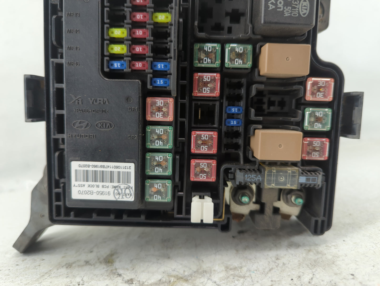 2014 Kia Soul Fusebox Fuse Box Panel Relay Module P/N:91950-B2050 Fits OEM Used Auto Parts - Oemusedautoparts1.com