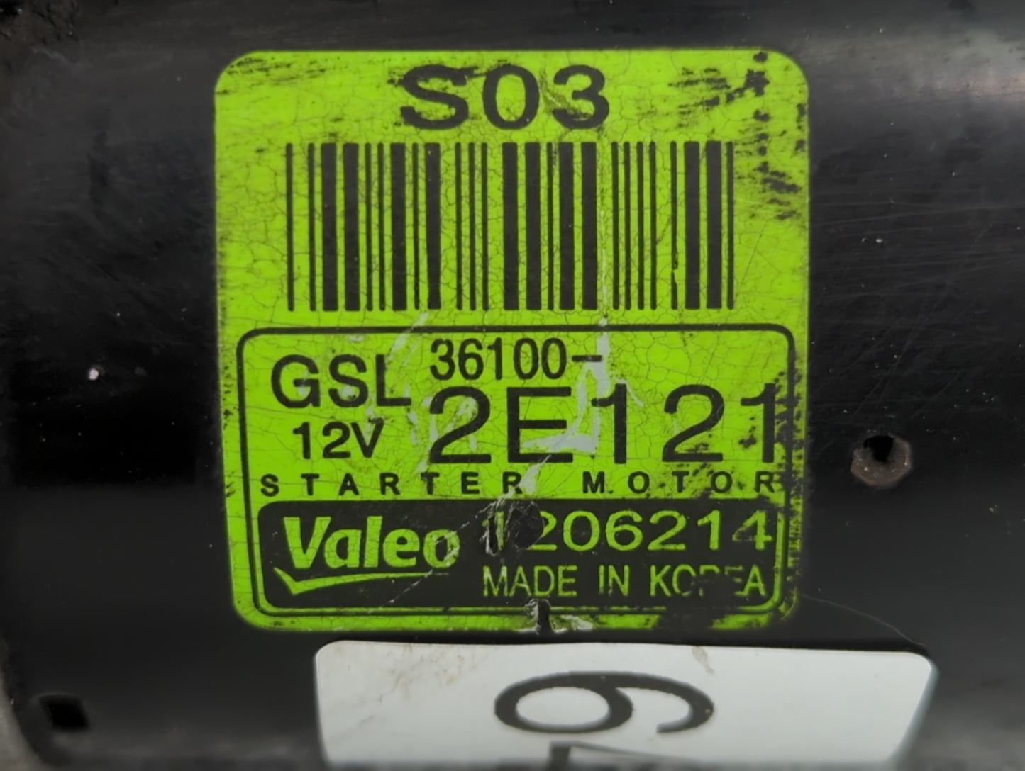 2014-2019 Kia Soul Car Starter Motor Solenoid OEM P/N:36100-2E121 1206214 Fits Fits 2014 2015 2016 2017 2018 2019 OEM Used A