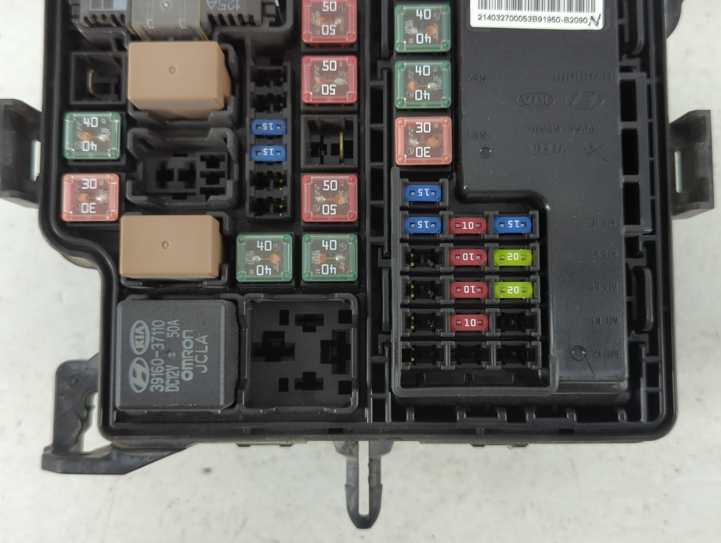 2014 Kia Soul Fusebox Fuse Box Panel Relay Module P/N:91950-B2050 Fits OEM Used Auto Parts - Oemusedautoparts1.com