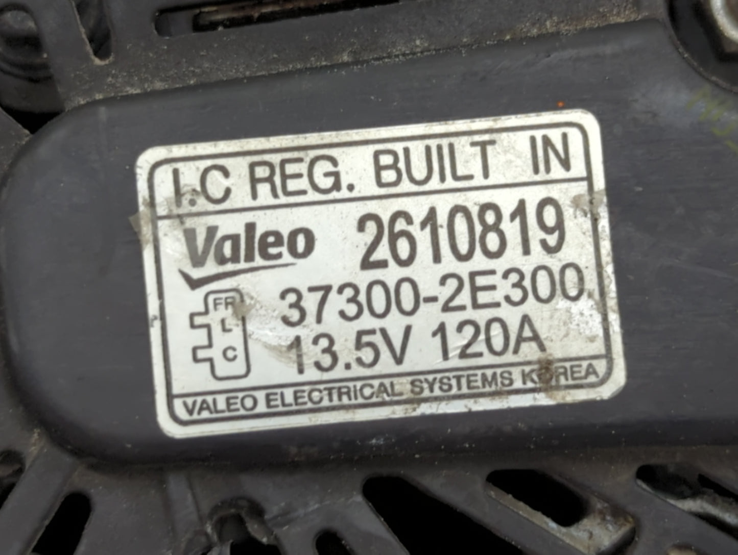 2012-2015 Kia Soul Alternator Replacement Generator Charging Assembly Engine OEM P/N:37300-2E300 2610819 Fits OEM Used Auto 