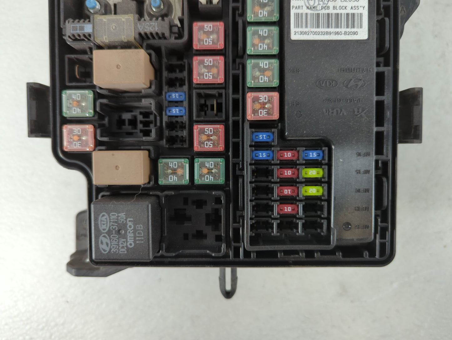 2014 Kia Soul Fusebox Fuse Box Panel Relay Module P/N:91950-B2090 Fits OEM Used Auto Parts - Oemusedautoparts1.com