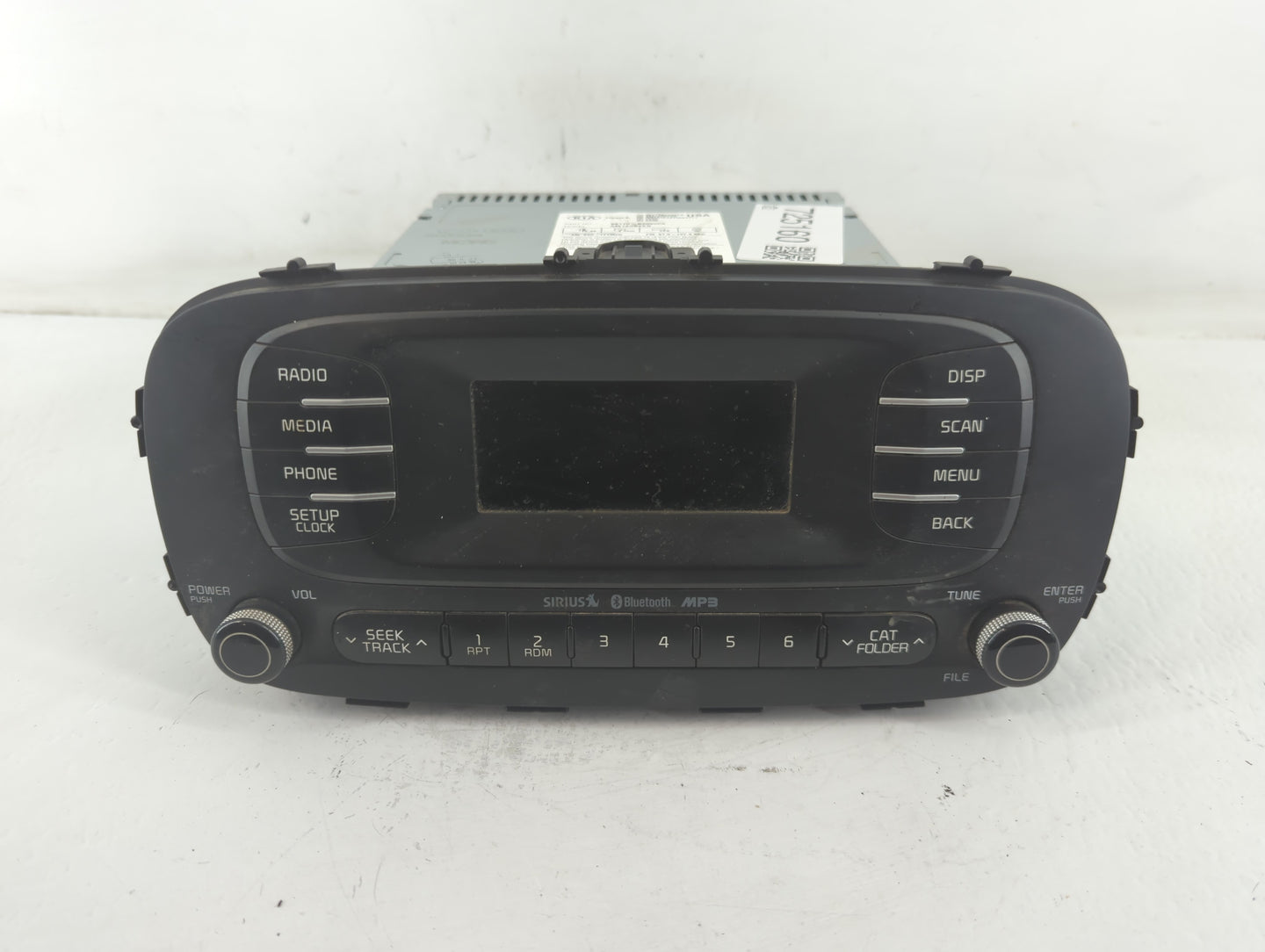 2014-2016 Kia Soul Radio AM FM Cd Player Receiver Replacement P/N:96170-B2090CA Fits Fits 2014 2015 2016 OEM Used Auto Parts