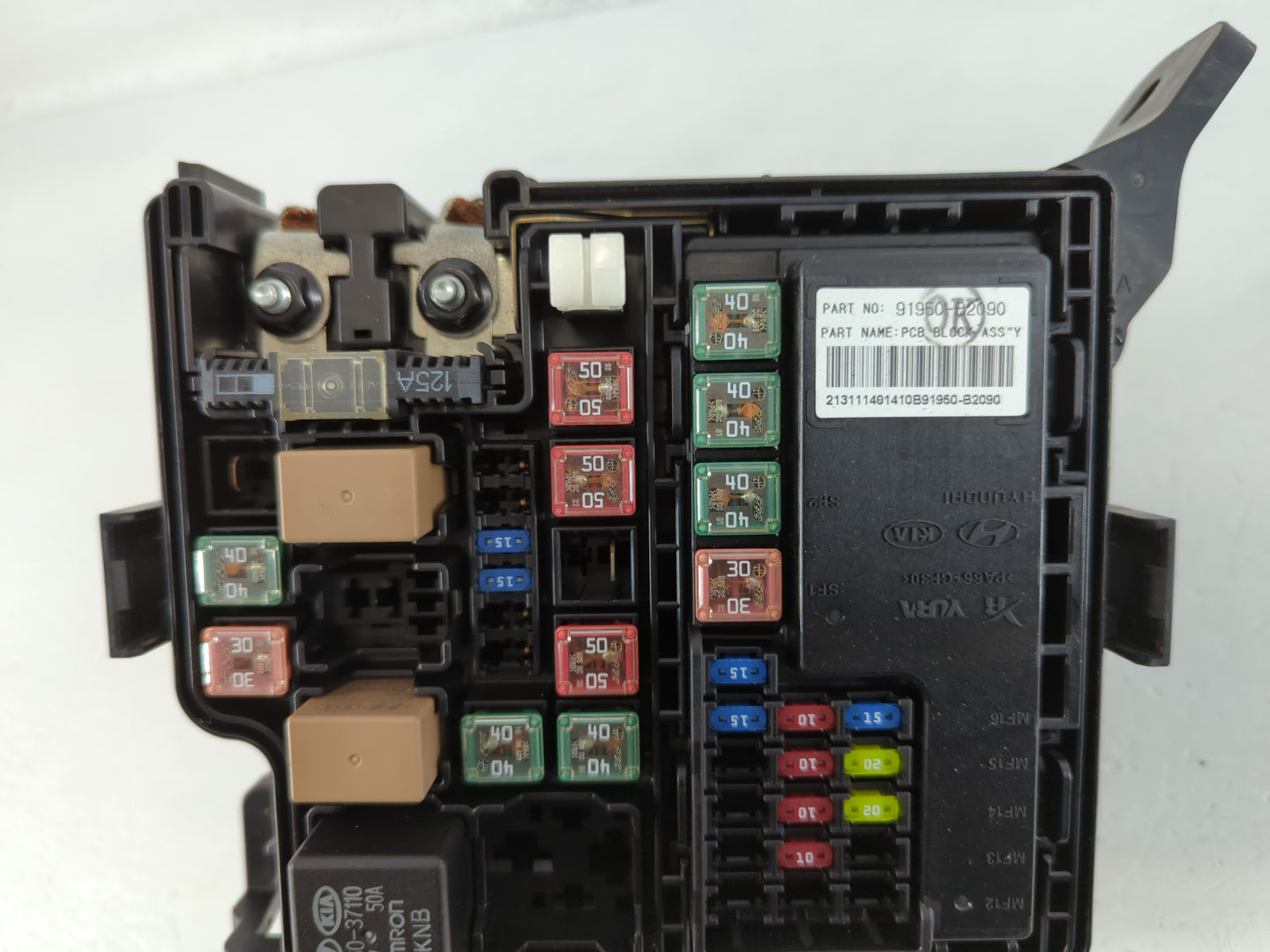2014 Kia Soul Fusebox Fuse Box Panel Relay Module P/N:91950-B2050 Fits OEM Used Auto Parts - Oemusedautoparts1.com