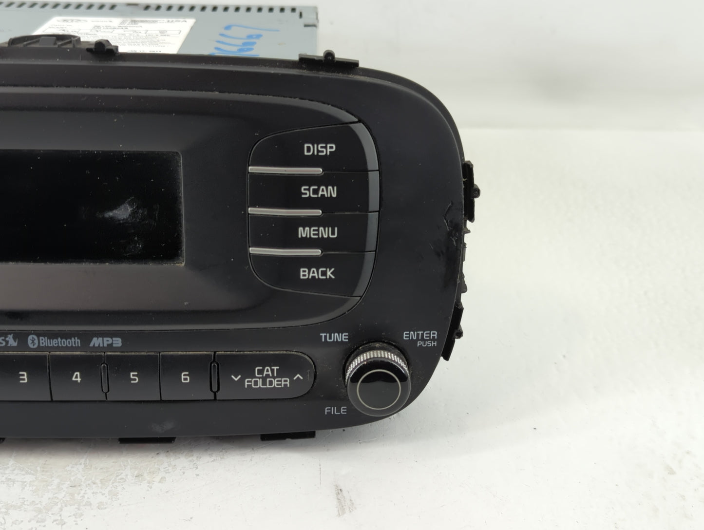 2014-2016 Kia Soul Radio AM FM Cd Player Receiver Replacement P/N:96170-B2090CA Fits Fits 2014 2015 2016 OEM Used Auto Parts