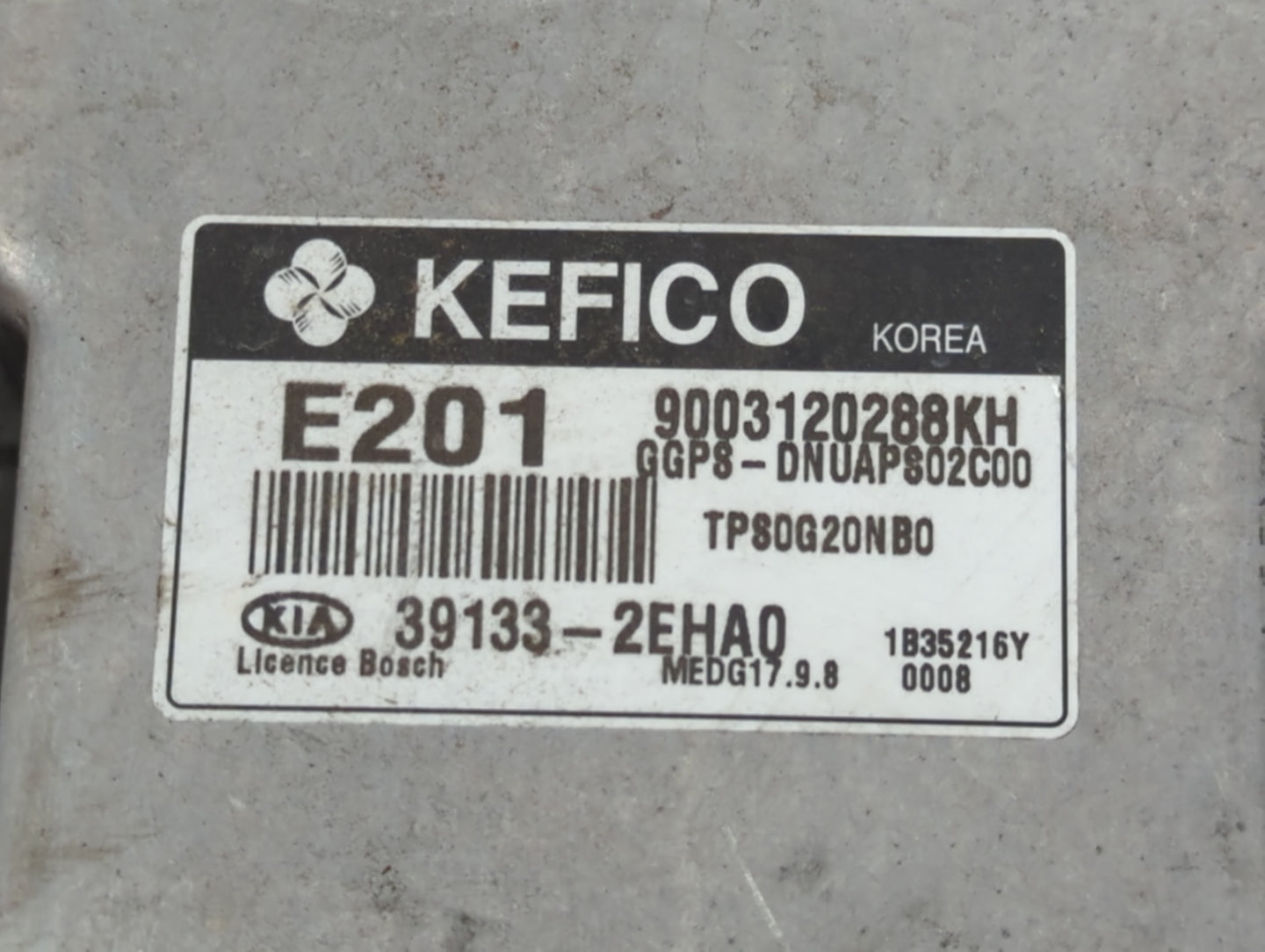 2014 Kia Soul PCM Engine Control Computer ECU ECM PCU OEM P/N:39133-2EHA0 Fits OEM Used Auto Parts - Oemusedautoparts1.com