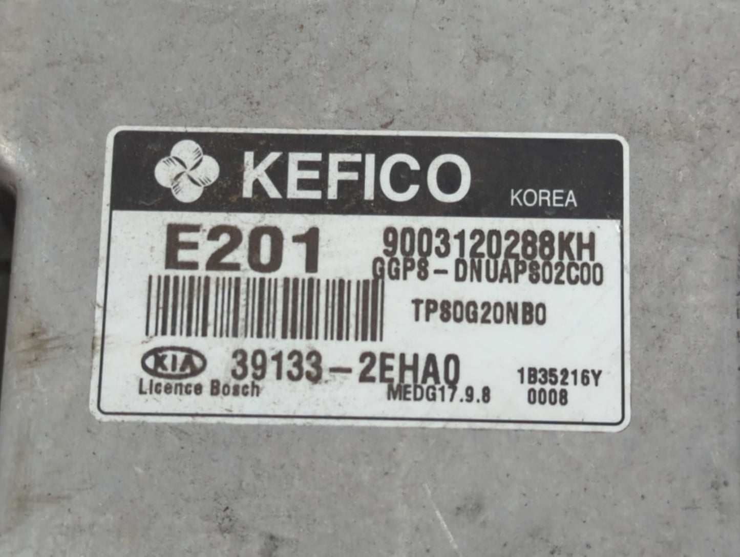 2014 Kia Soul PCM Engine Control Computer ECU ECM PCU OEM P/N:39133-2EHA0 Fits OEM Used Auto Parts - Oemusedautoparts1.com