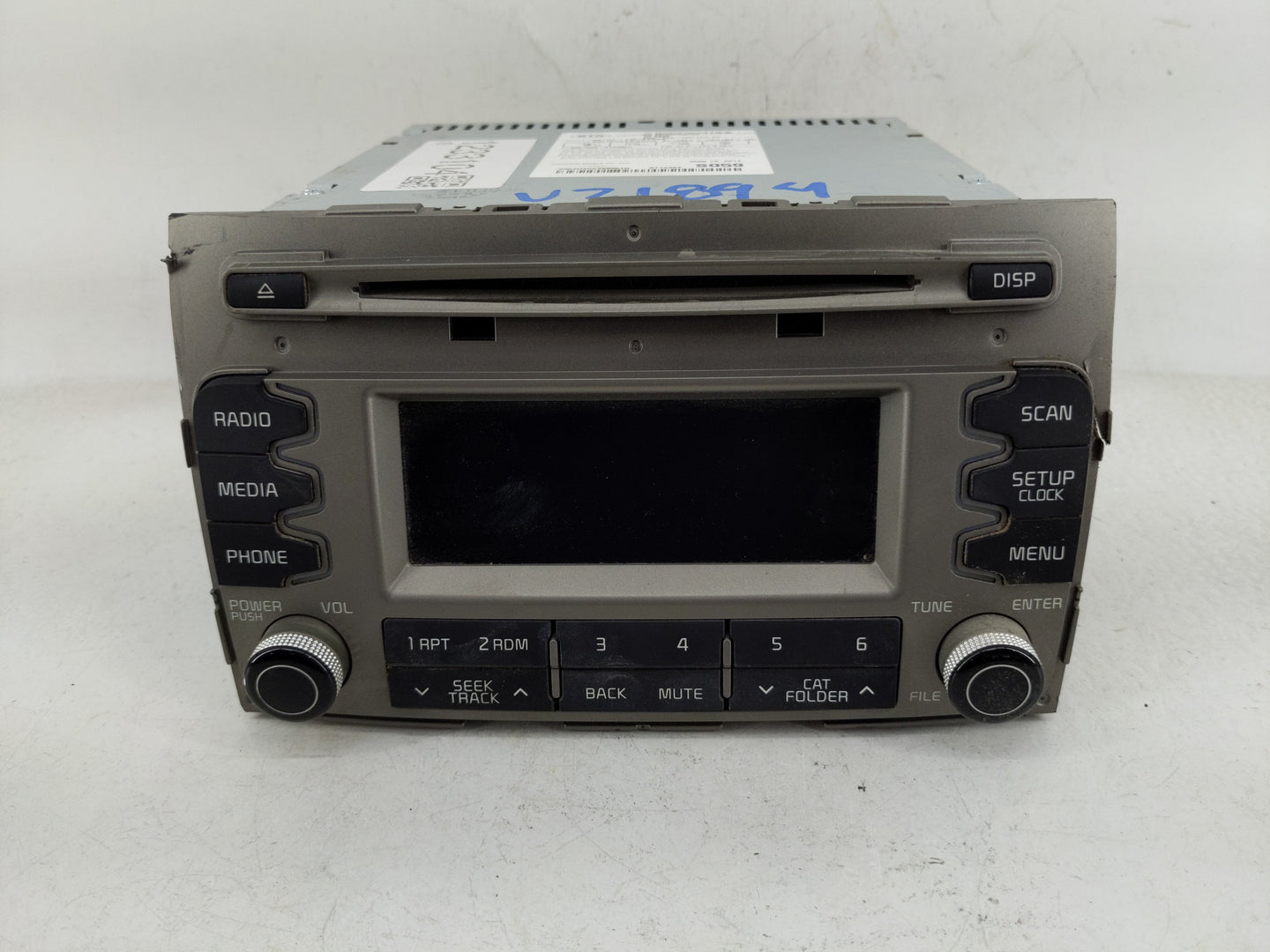 2014-2016 Kia Sportage Radio AM FM Cd Player Receiver Replacement P/N:96150-3W160DC9 Fits Fits 2014 2015 2016 OEM Used Auto 